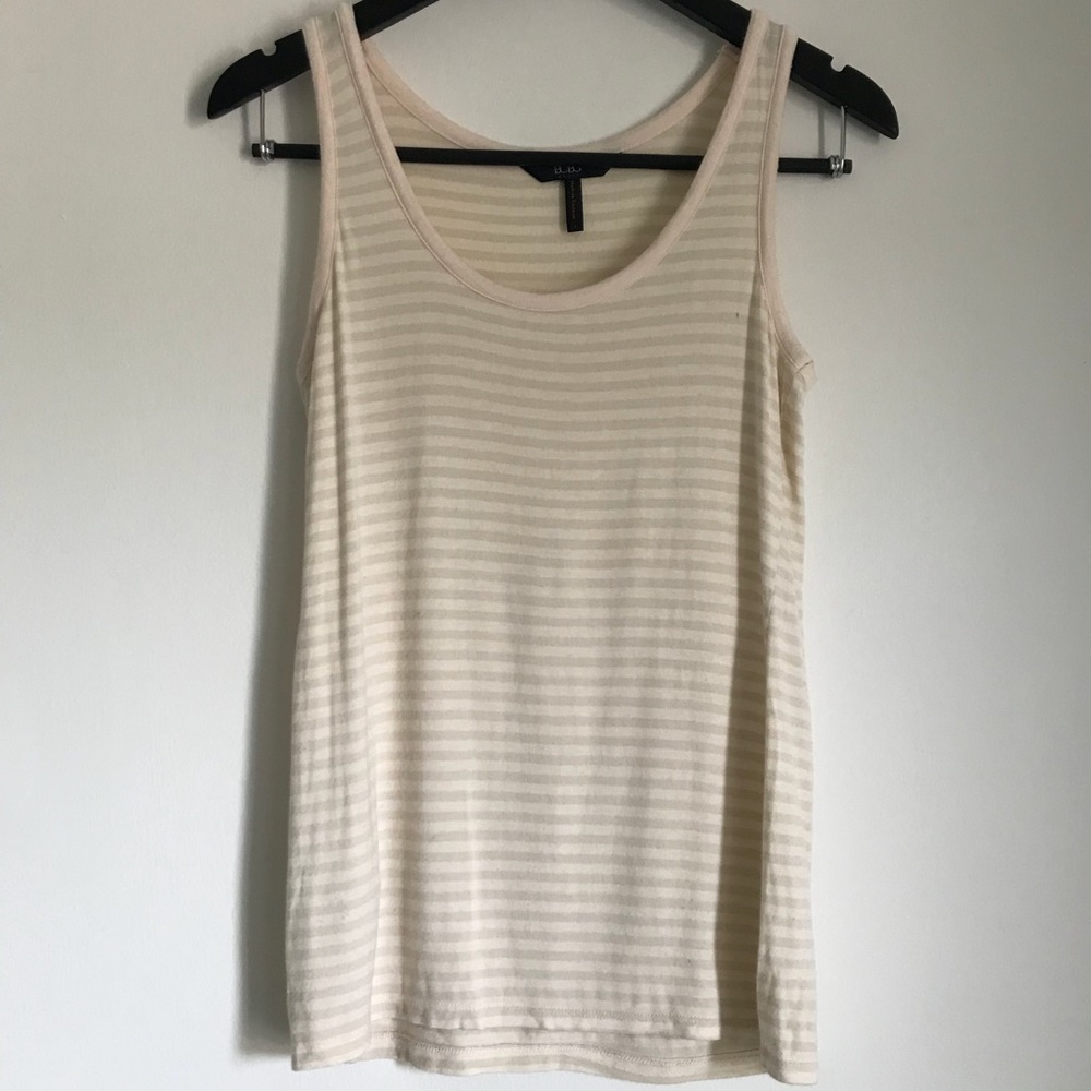 BCBG Paris Striped Tank Top Size S